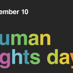 Human rights day sign