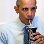 Barack Obama drinking mate
