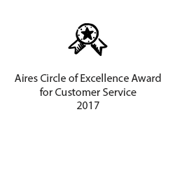 Aires Circle of Excellence Award for Customer Service 2017